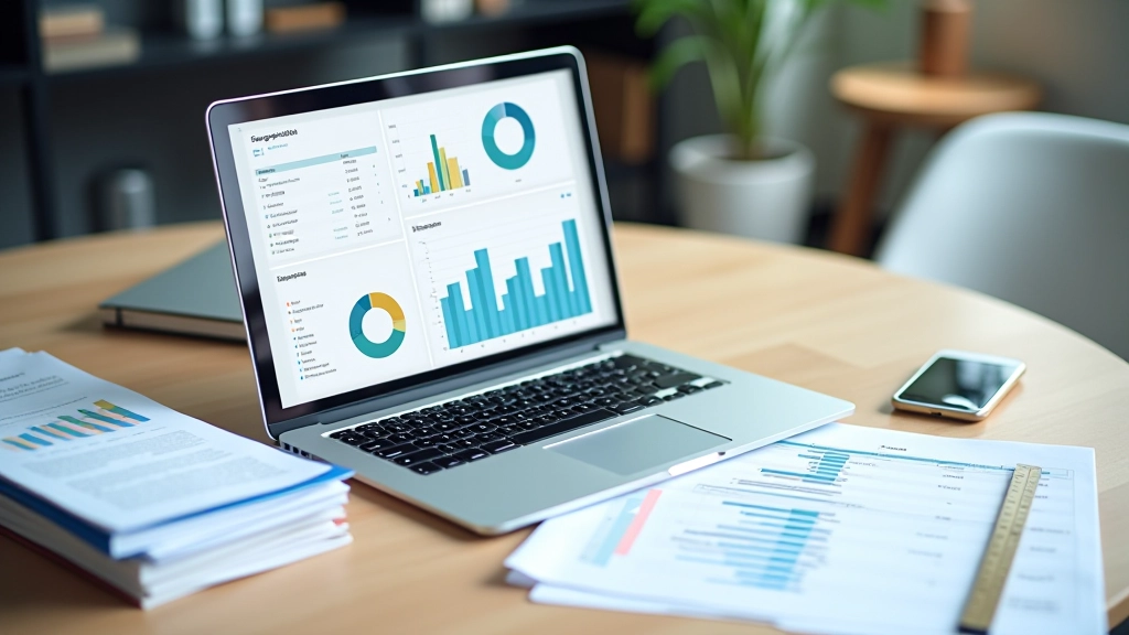 Représentation visuelle des volumes de primes en assurance vie avec indicateurs de tendance mensuelle
